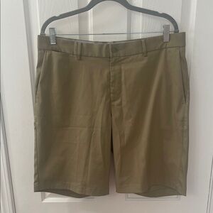 Nike Olive Green Men's Flat Front Shorts